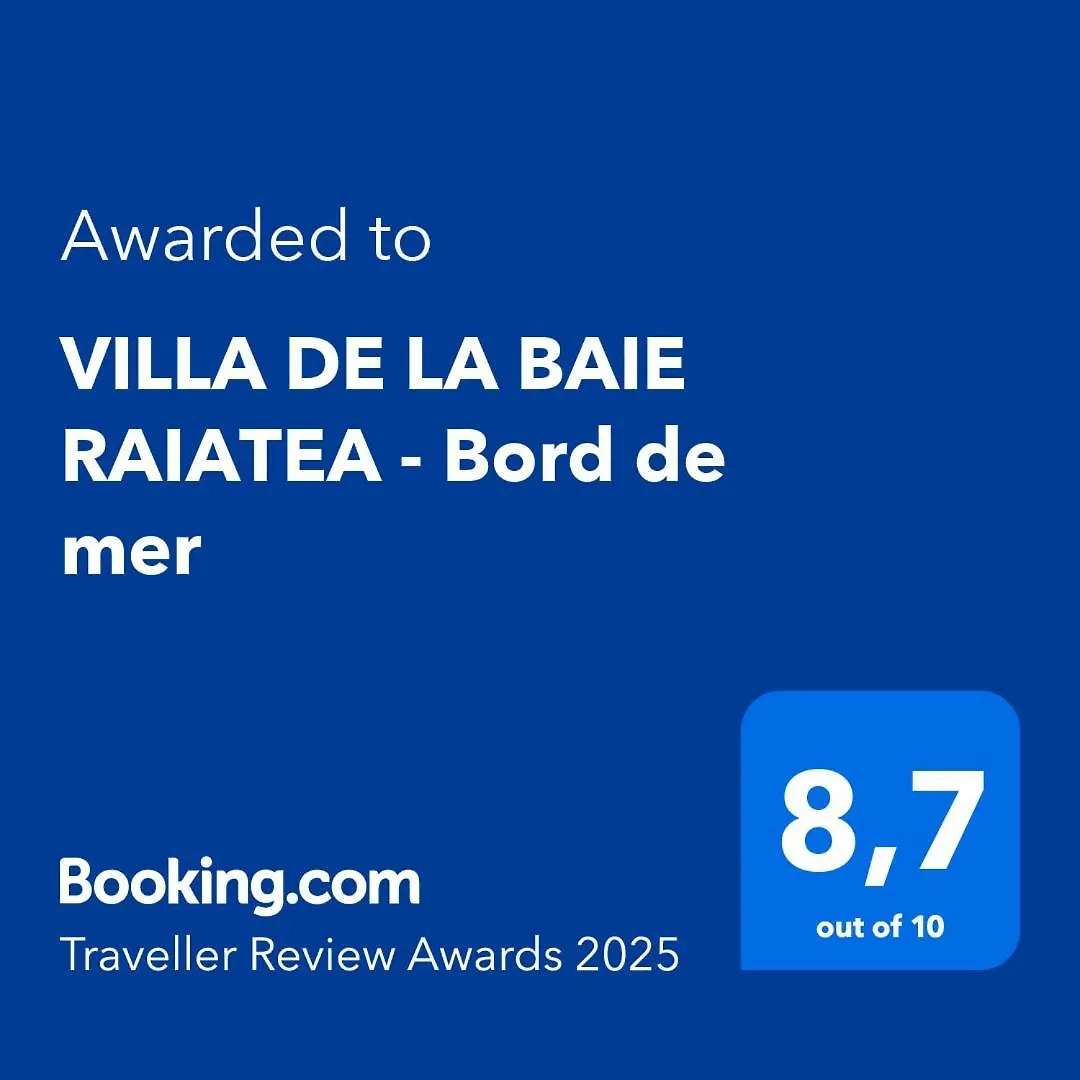 Villa De La Baie Raiatea - Bord De Mer Uturoa Séjour chez l'habitant